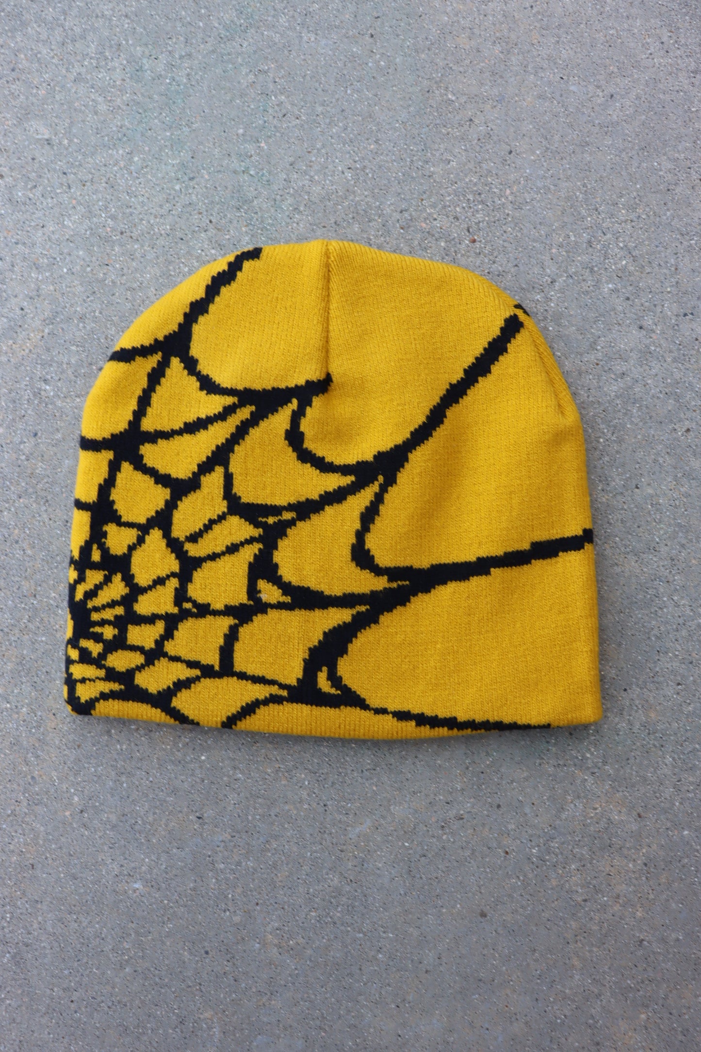 Yellow Mozier Graphic Beanie
