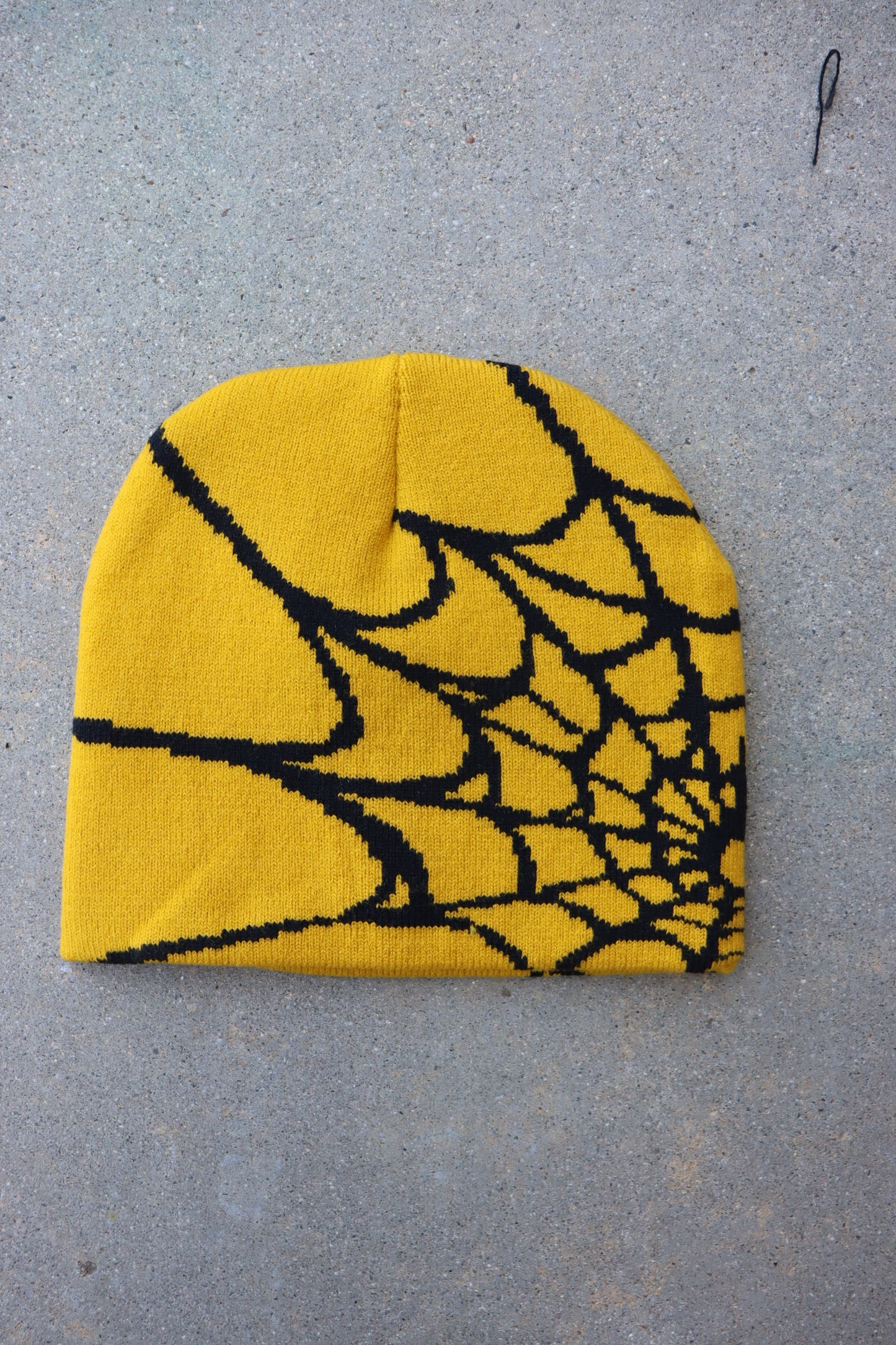 Yellow Mozier Graphic Beanie