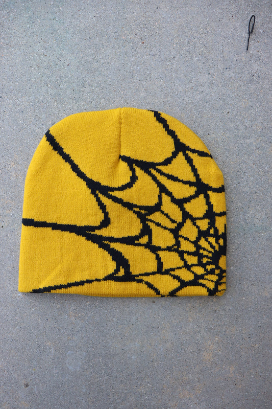 Yellow Mozier Graphic Beanie
